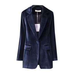 SKLS115  金絲絨西裝外套女2020   春秋新款韓版修身   復古氣質燈芯絨絲絨小西服 SKLS115  金絲絨西裝外套女2020   春秋新款韓版修身   復古氣質燈芯絨絲絨小西服